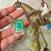 Transparent Star Keyboard Keychain Pendant Decompression Keys PC Cap Fingertip Press Mechanical Keyboard EDC
