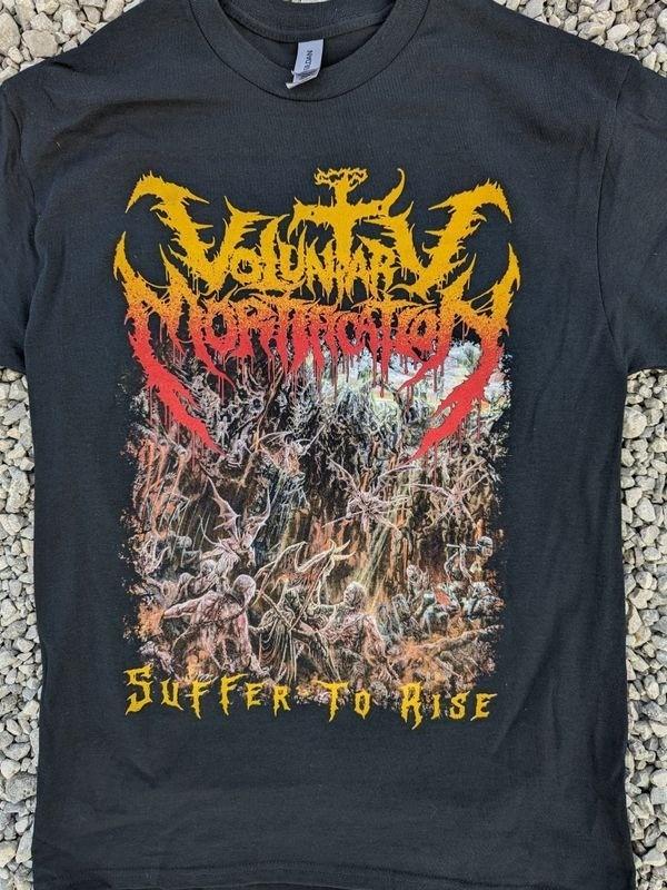 VTG Mortification Band Suffer To Rise Black S to 5XL Unisex Shirt SN652 S