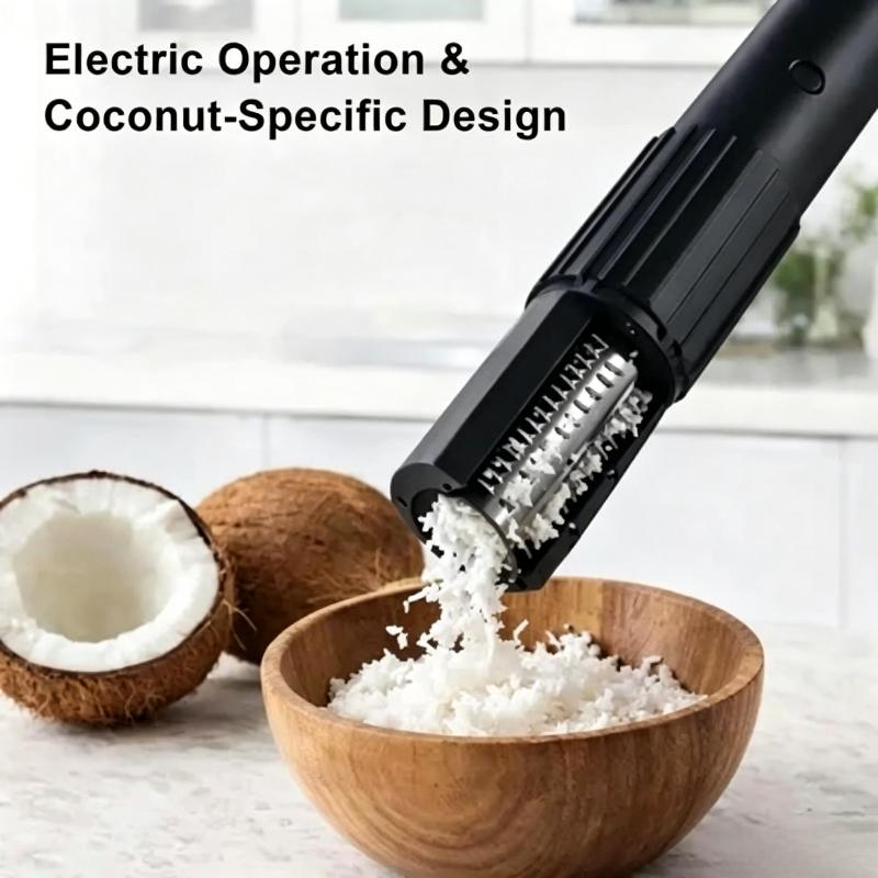 Grattugia Elettrica Portatile per Cocco Usb Raschietto Manuale Macchina Trituratore Automatico Sbucciatore Strumento da Cucina a Un Pulsante