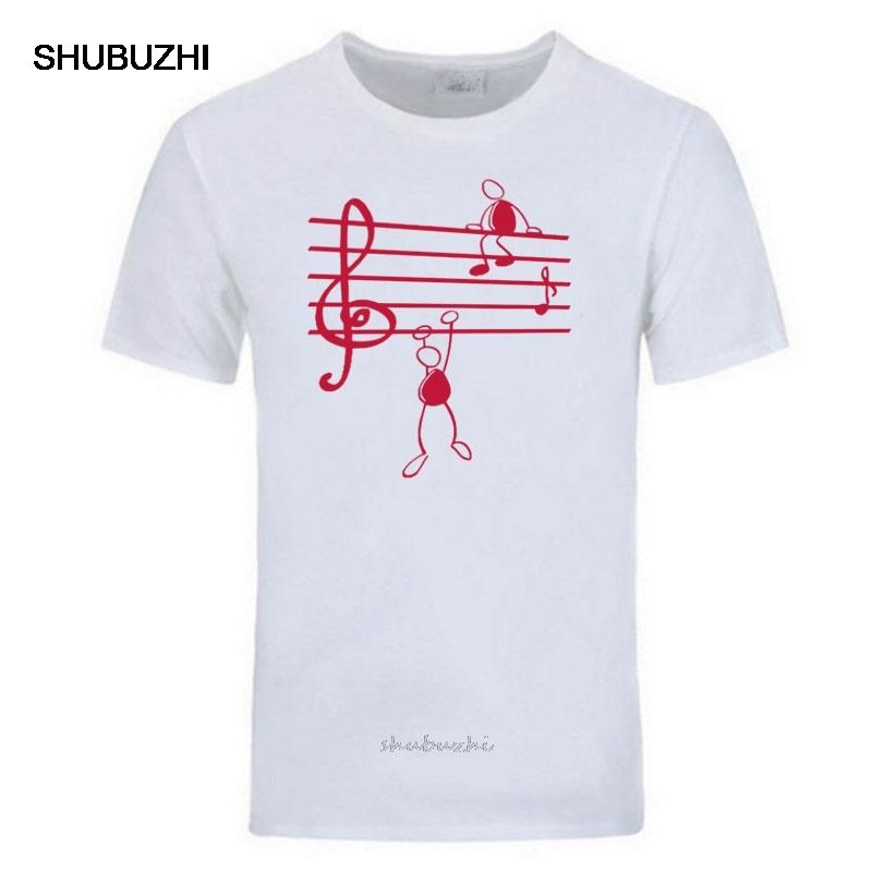 New Summer Novelty Music Notes Funny Print T-shirt Men Style Cotton Short Sleeve O-Neck T Shirt Funny Tee Mans Top Clothing
