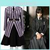 Cosplay Costume Addams School Uniform Dress Halloween Party Gifts