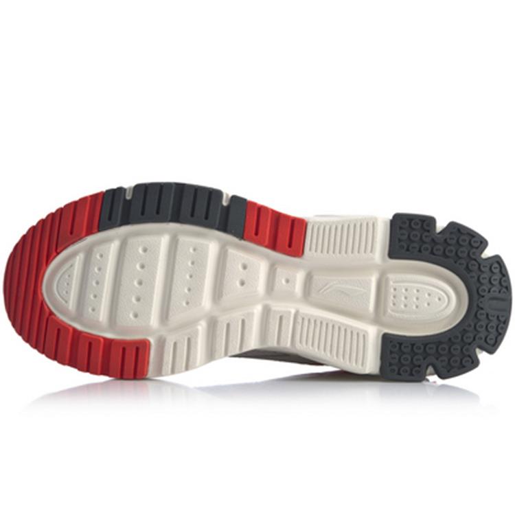Li Ning Journey Mesh Patchwork Cushioning Slip Resistant Low Top Casual Shoes Men's Bellflower Gray AGCQ005-4