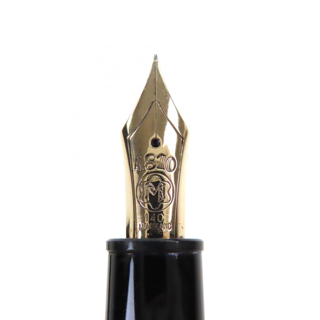 Very Good MONTBLANC Fountain Pen Meisterstück 147 Traveler Black Gold 14K Mens Used