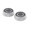 1Pair Radio Volume Control Knob Left Right Sensitive Durable Multimedia Volume Knob Caps Replacement for Boxster Cayman