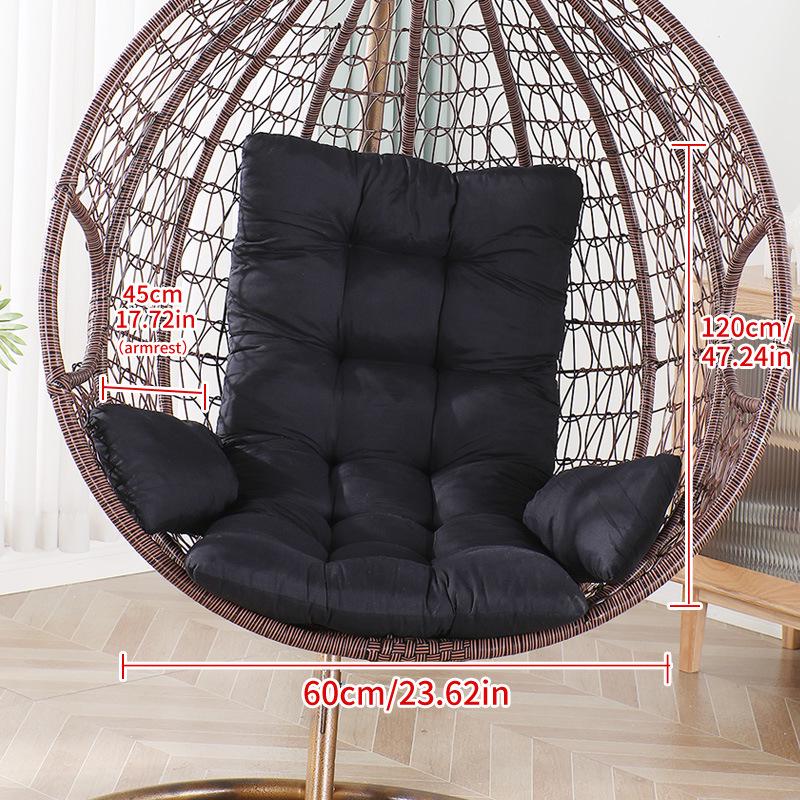 

Thickened Hanging Basket Swing Chair Cushion with Enlarged Backrest for Indoor/Outdoor Use 45*120*60cm