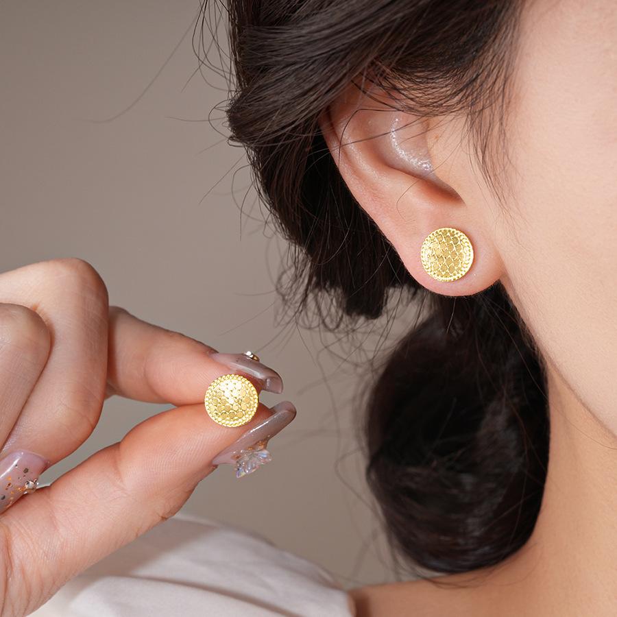 Silver Needle Super Fairy Elegant Bow Flower Stud Earrings French Light Luxury Earrings Literary Style Sweet Versatile Earrings