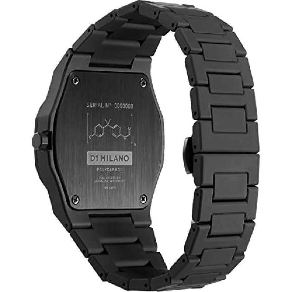 D1 Milano Watch Men S Pcbj11 Polycarbonate cloudburSt 40.5mm Black Black Silver
