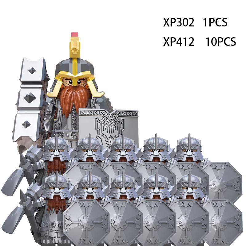 Soldados Élficos Medievais de Rohan Guarda Exército lotr Figuras de Ação Mini Blocos Boneca Montar Blocos de Construção MOC DIY Brinquedos para presentes de criança