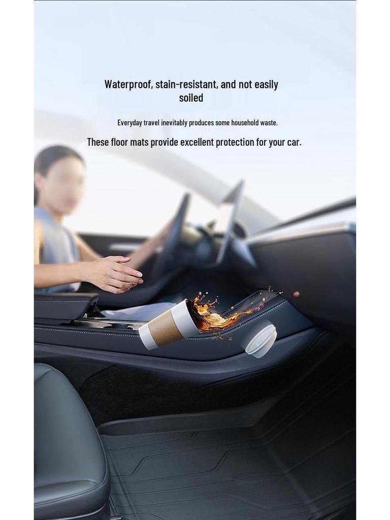 Custom Fit TEP Floor Mats for Tesla Model Y Thunder Edition - Premium Interior Protection Accessories