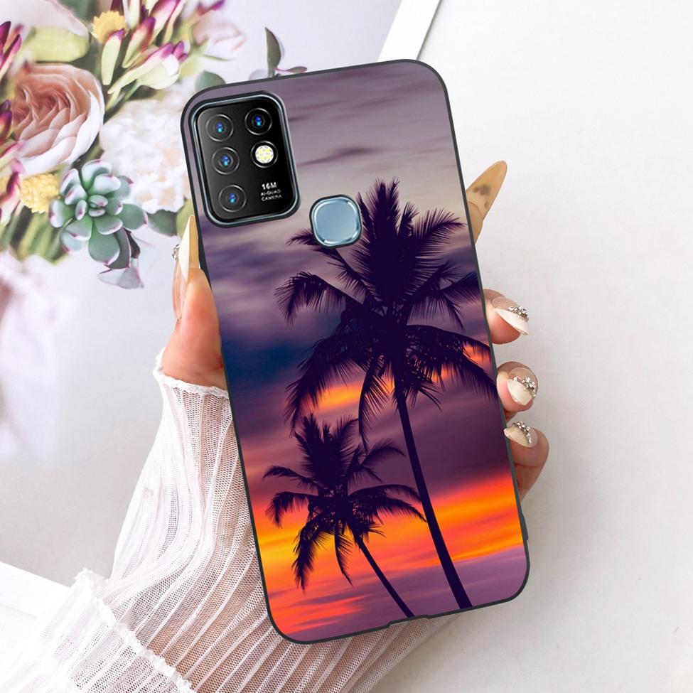 

Case For Infinix Hot 10 Cover Aesthetic Cute Cat Fashion Funny Painted Bumper For Infinix Hot10 X682B X682C Casing Infinix Hot 10