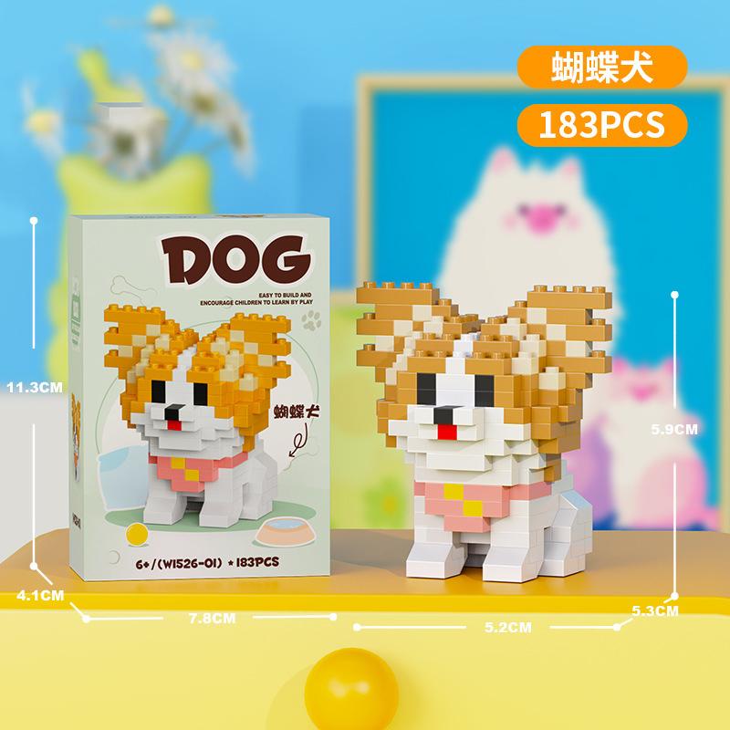 pet blocks Mini Building Set for children girls 12 year old dog cat mirco Brick particle building blocks Desktop Model for Adult