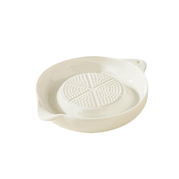 Krémový keramický drtič česneku a zázvoru - Drtič doplňků stravy a kreativní kuchyňský gadget