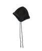 KOOKEESEE Furry Knit Trooper Hat (Black)