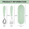Stainless Steel Fork And Spoon Set - Safety Baby Silver Tableware