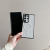 Magnetic Simple Material Suitable for Samsung S23 Ultra Mobile Phone Case 24 Galaxy Protective Case S22 Hard
