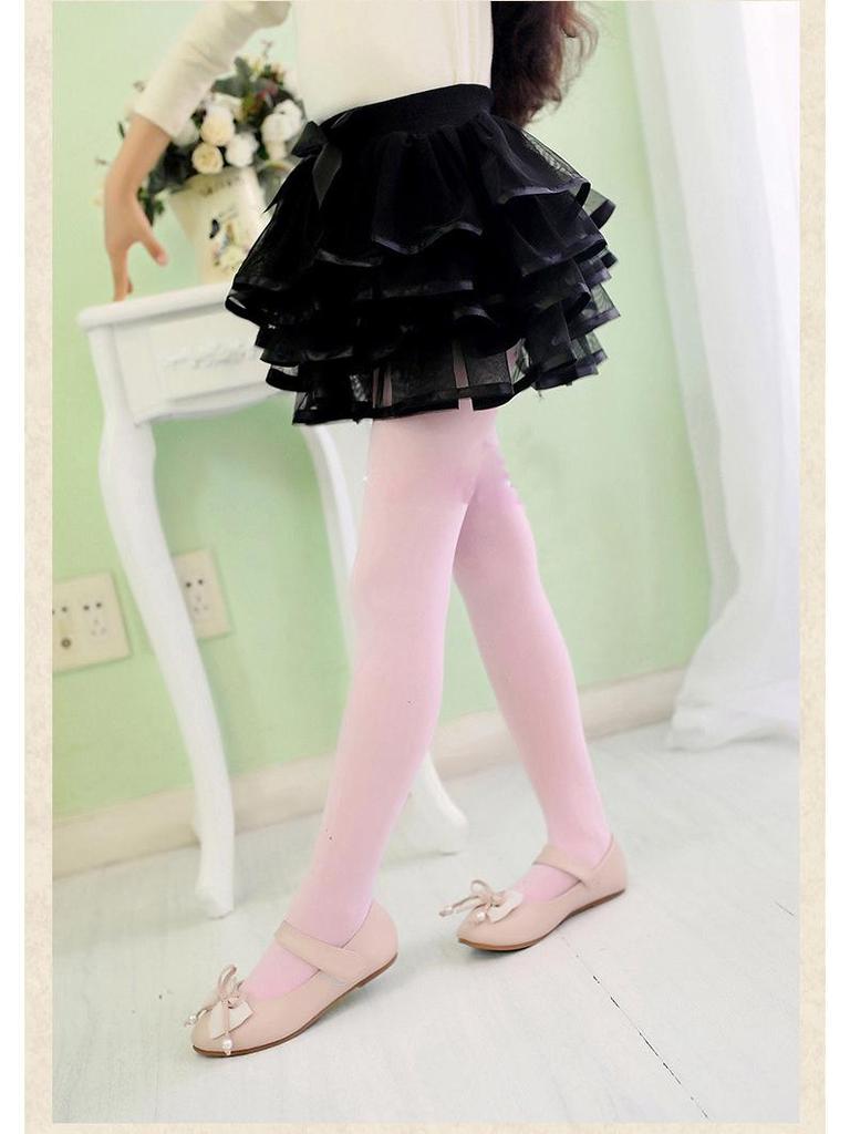 Versatile Girls' Princess Gauze Skirt - Layered Cake Design for All Seasons in Korean Style