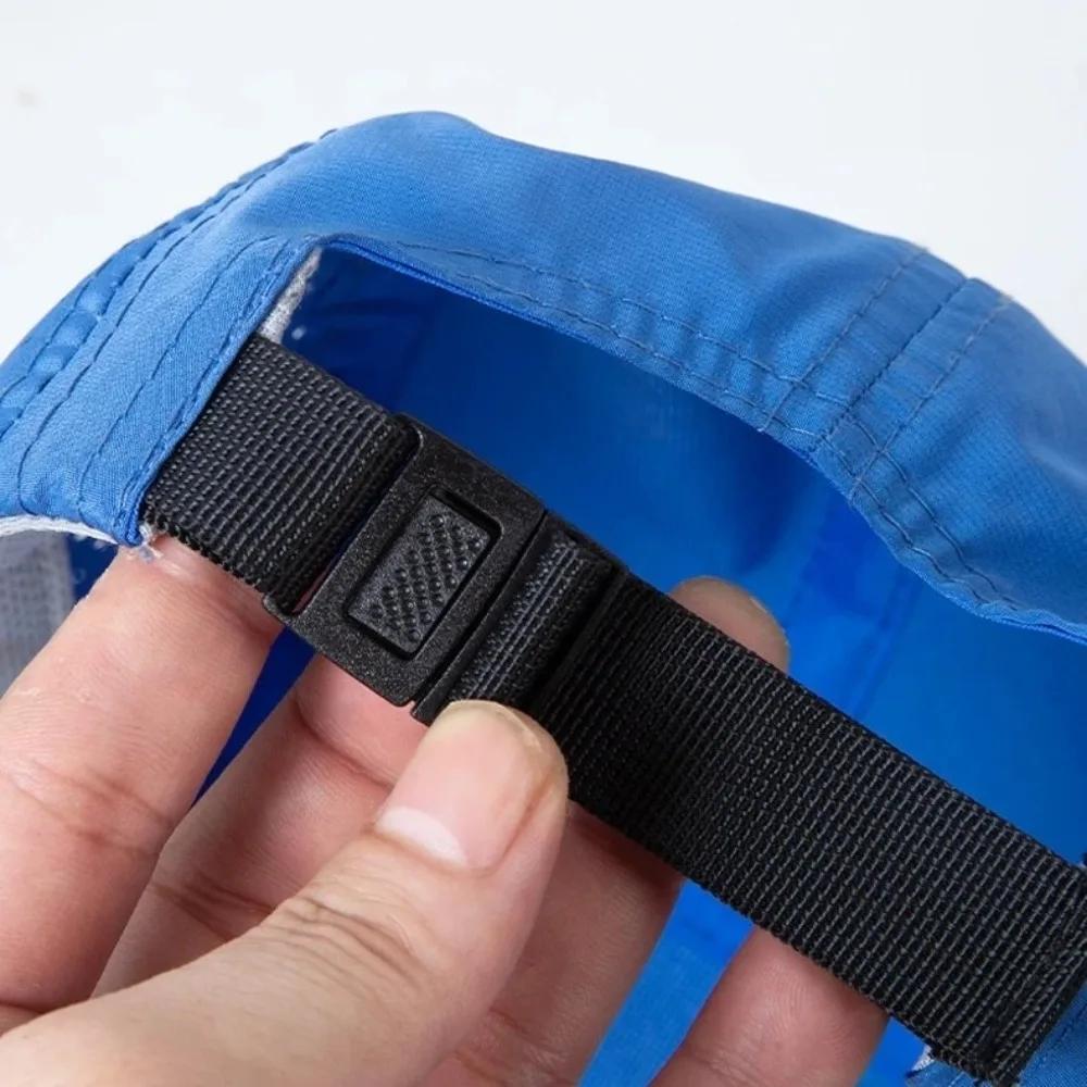 Casquette de Baseball en Maille Ultralégère Décontractée Respirante à Séchage Rapide Casquette de Course Réglable Couleur Unie Casquettes de Cyclisme Unisexe