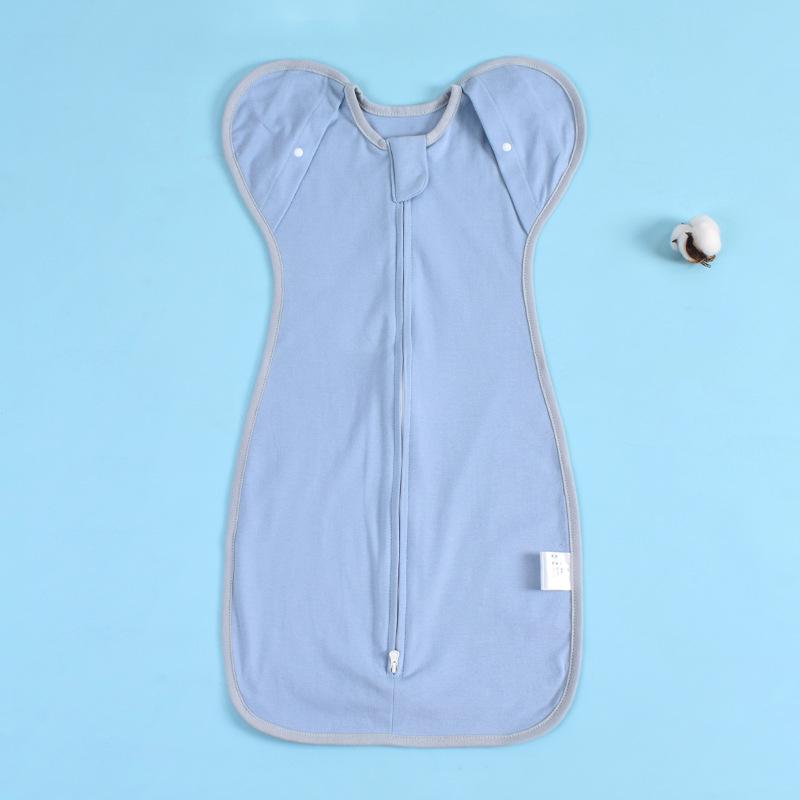 

Спальный мешок для новорожденных с защитой от испуга и эластичными рукавами M/64CM