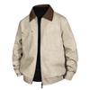 New retro leather jacket men's high sense ruffian handsome lapel leather jacket shoulder loose coat new American