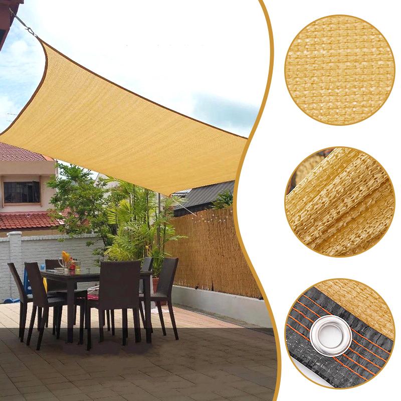 Outdoor Sunshade Cloth Garden Shade Net 70-80% Blocked Awning Home Courtyard Shade Cover Garden Sun Shelter