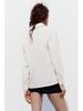 Spring 2025 Women's Color Block Casual Loose Shirt with Pocket and Turn-Down Collar