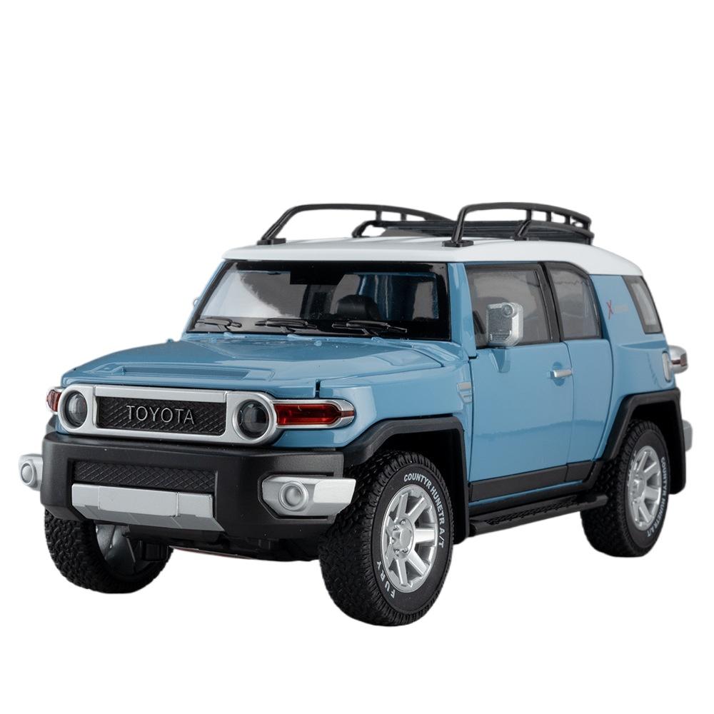 1/24 Toyota FJ Cruiser SUV Alloy Car Model Diecasts Metal Off-road Vehicles Car Model Simulation Sound Light Childrens Toys Gift
