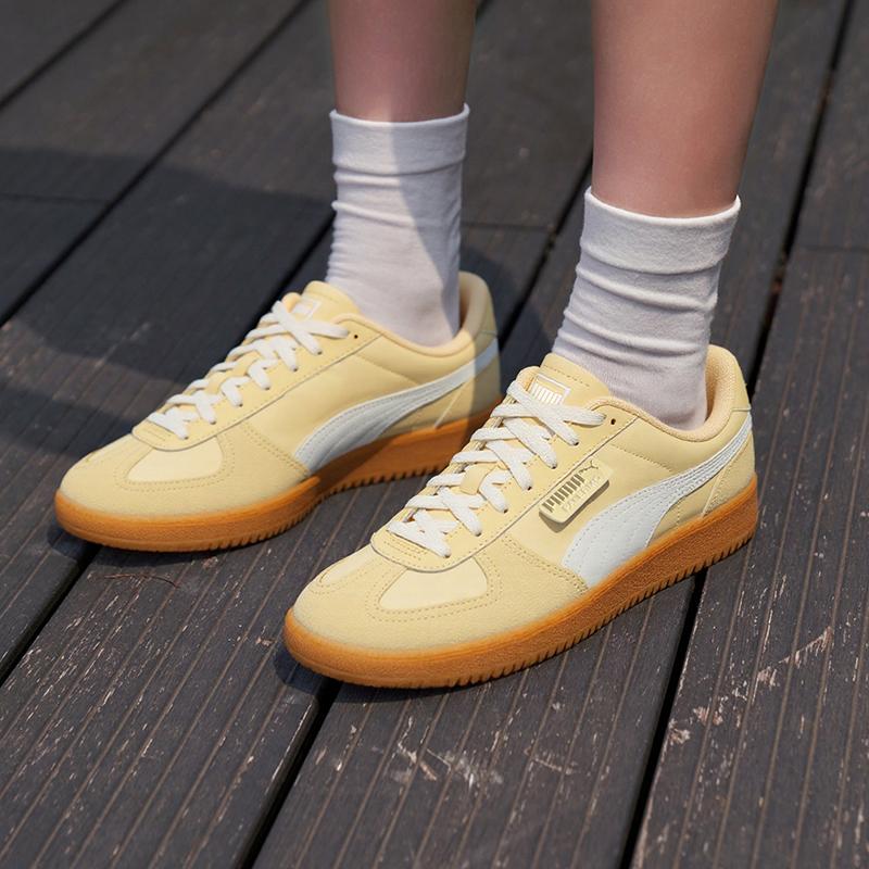 Puma Palermo CN Nylon Comfortable Versatile Thin Sole Durable Low Top Skate Shoes Unisex Sneakers Orange 403953-04