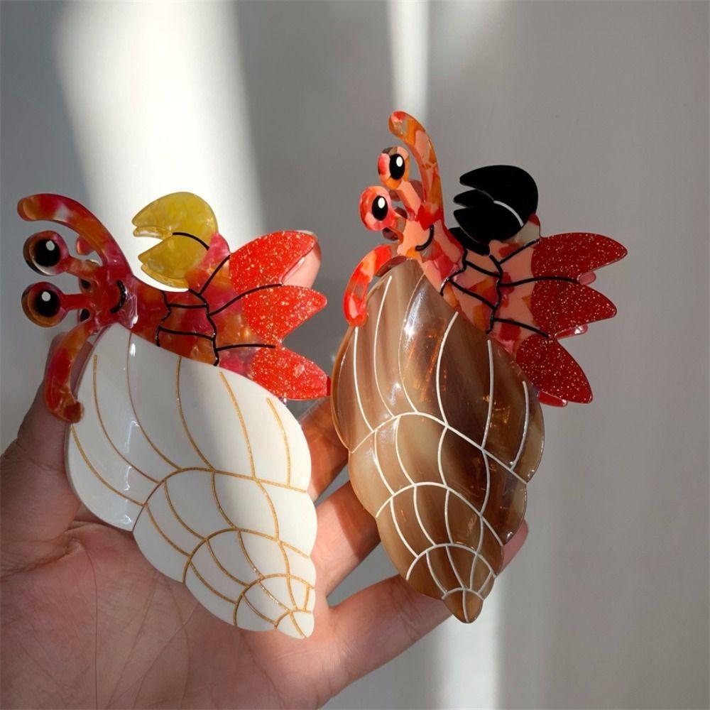 Headdress Crab Hair Claw Acetic Acid Creative Crab Clip Personalized Animals Hair Claw  Gift