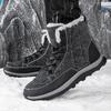TUINANLE Men Winter Shoes Snow Boots Cold Winter Women Ankle Boots Non-slip Cotton Shoes Plus Size 45