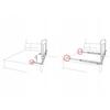 Protective Bed Rail 180 X 42 X 35 Cm Nukido Gray
