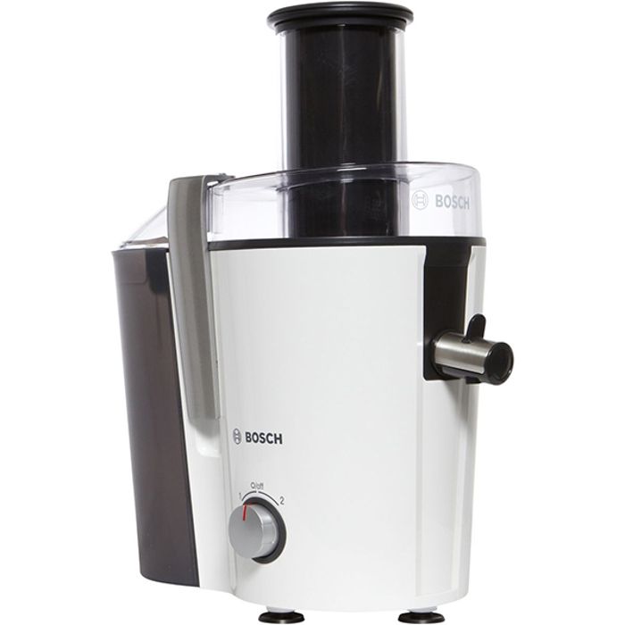Centrifugeuse bosch mes25a0 - 700w - tamis ultra-fin en inox - cheminée de remplissage extra-large - blanc