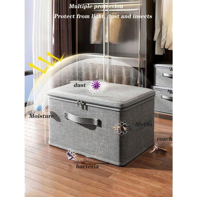 Large Capacity Foldable Storage Box Cover, Home Wardrobe Folding Storage Box, Clothing And Bedding Storage Box