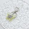 Elegant Butterfly Shaped Keychain Colorful Key Charm Transparent Butterfly Keyring Handbag Decoration for Women Girl