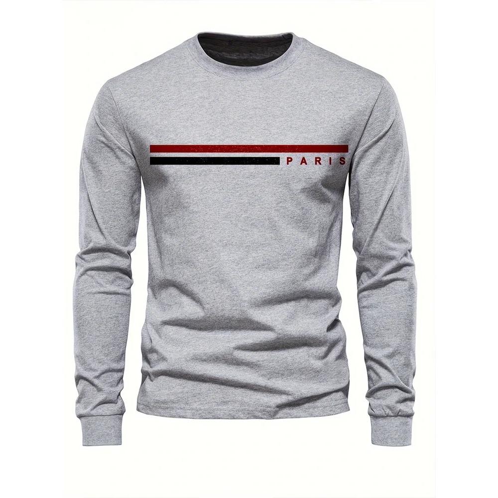 

Весенне-осенняя одежда в стиле кэжуал стритстайл с круглым вырезом, свободная модная толстовка с креативной футболкой с длинным рукавом и буквенным принтом 5XL