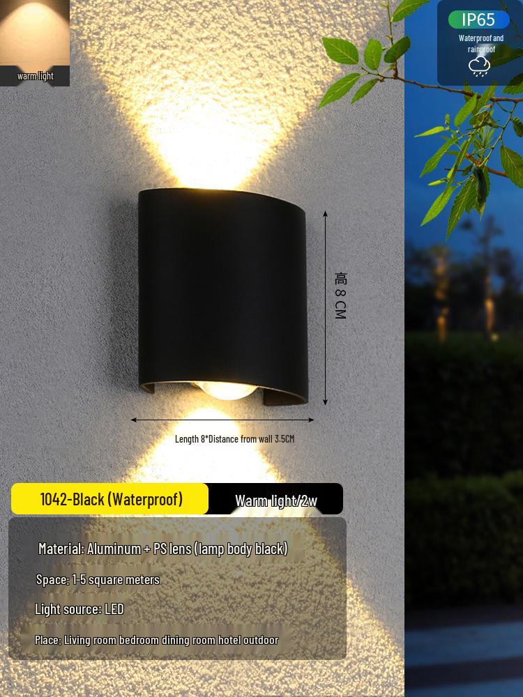 2025 Sleek LED Wall Lamp: Waterproof Bedside, Living Room, Outdoor & Entrance Decor
