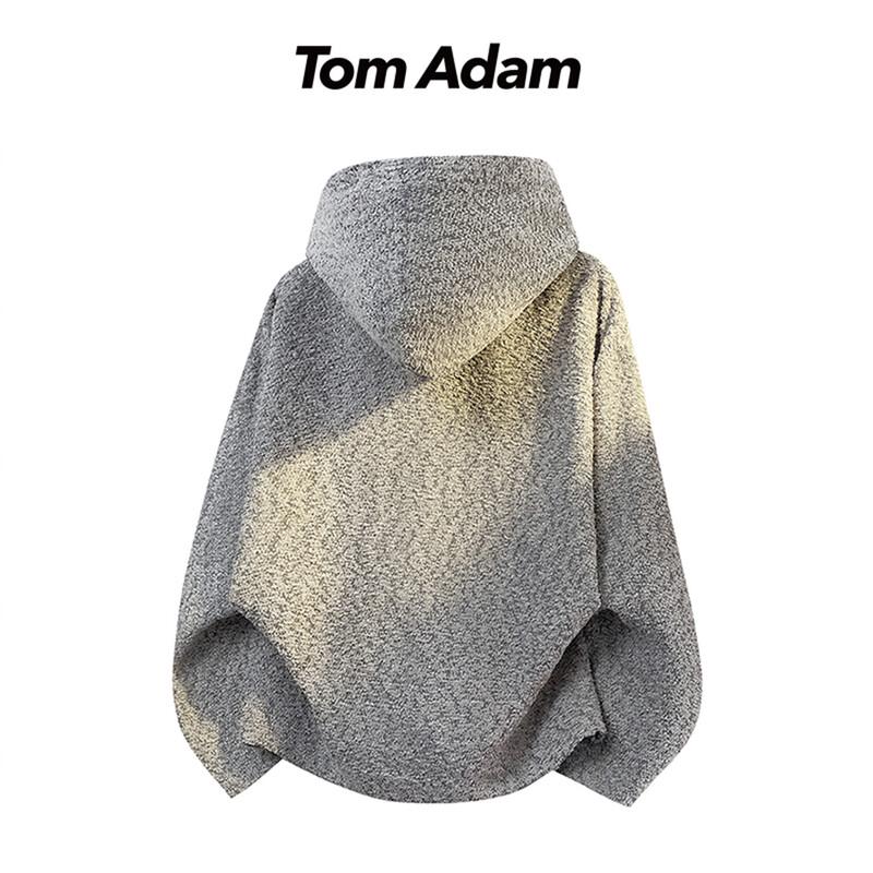 TOM ADAM Herren Koreanischer Stil Lässige Passform Kapuzenpullover