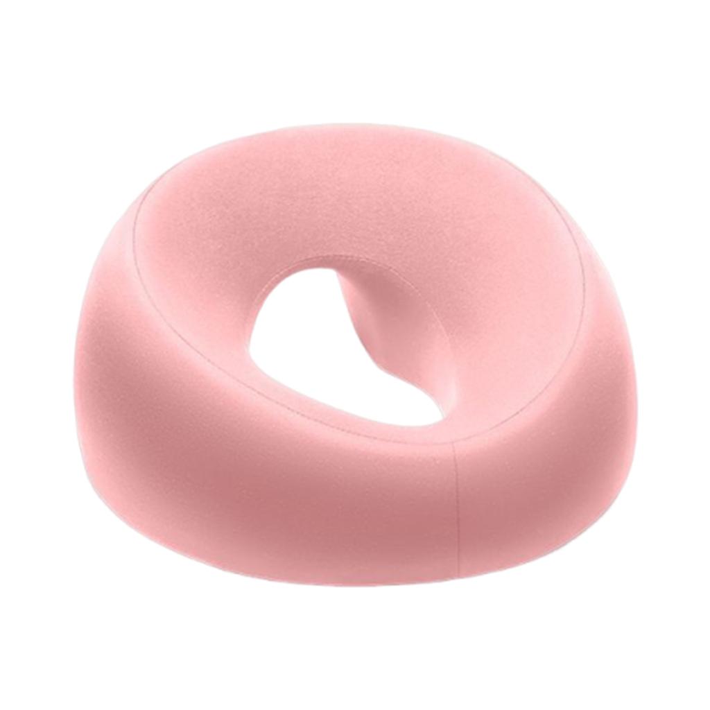 U-Shaped Massage Face Cushion Breathable Memory Foam Headrest Slow-Rebound Front Down Head Cushion for Desks Bed Spa