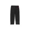 Li Ning Wade Series Logo Pattern Loose Straight Casual Pants Men Pants Black AKXR505-1