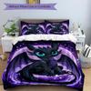 Magical Dragon Flight Print 3Pcs Bedding Setduvet Cover With 2 Bedropillowcase Home Birthday Gift