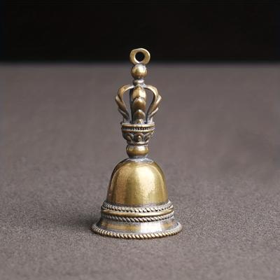 3Pcs Brass Bell Key Car Decoration Wind Bell Button Bronze Bell Creative Home Decoration Pendant Christmas