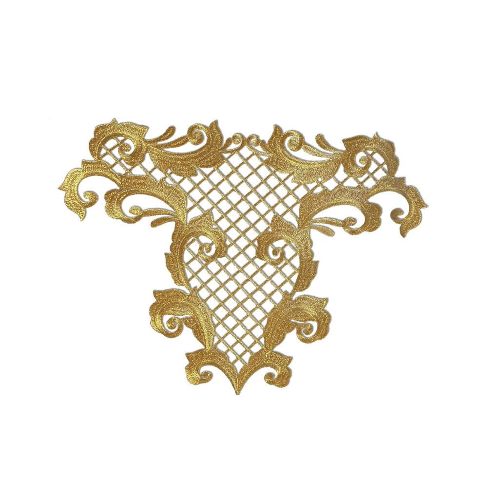 Honeysuckle Pattern Embroidery Diy Handmade Accessories Hot Stamping Decal Patch Stage Opera Ancient Costume Clothing Accessories