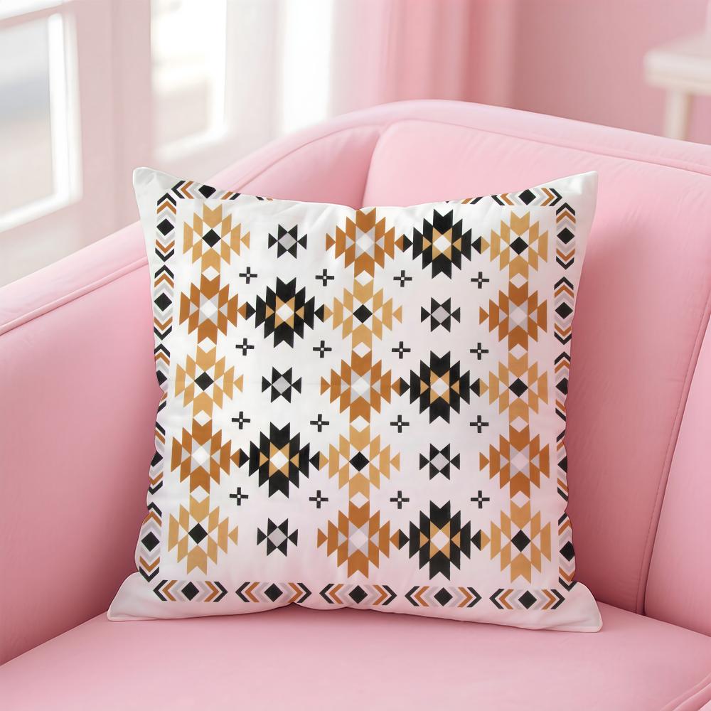 Woven Patterns Cushion Cover Comfortable Reversible Pillow Cover Ideal for Car Sofa Bedroom Beyond