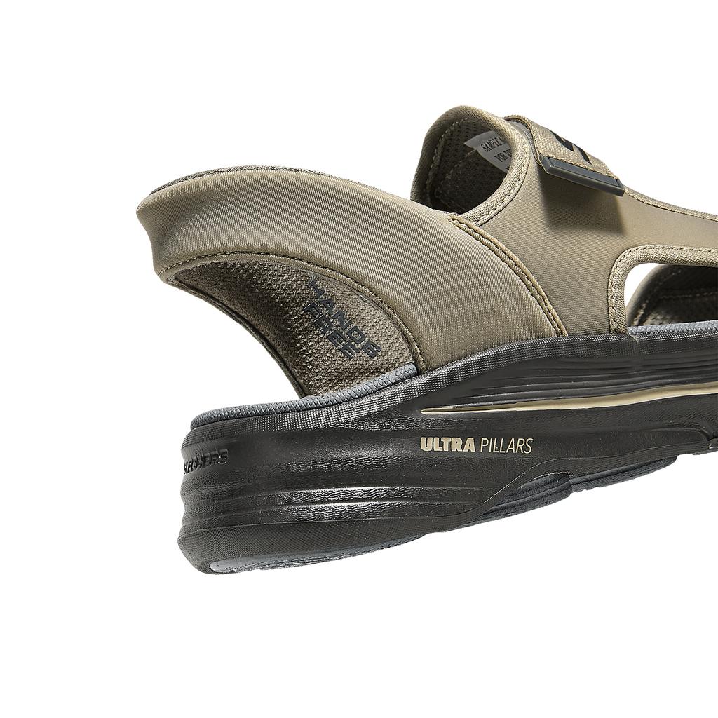 Skechers Sandali Bassi da Spiaggia Comodi e Casual con Velcro Uomo sandali 229361-DKTP