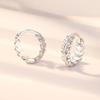 Huitan Dainty Leaf Hoop Earrings for Women Trendy Chic Daily Wearable Ear Accessories Girl Birthday Party  Creative Gifts