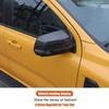 ABS Carbon Fiber Side Rear Exterior Door Mirror Cap Cover For Ford Ranger +