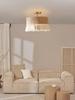 Wabi-Sabi Retro Hemp Rope Tassel Chandelier for Bedroom or Living Room
