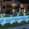 5PCS 8LED Super Bright Solar Buried Light, Outdoor IP44 Waterproof, Automatic Closing and Opening, Warm Light, White Light