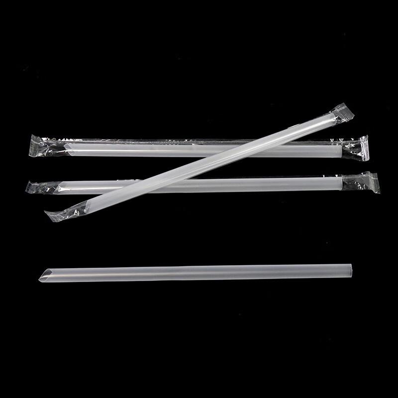 DYMAYKI Individually Wrapped Disposable Plastic Straws