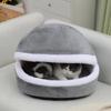Autumn and Winter Cat Kennel  Removable and Washable Cat Sleeping Bag  Pet Cat Mattress  Hamburger Cat House Four-season Universal Pet House