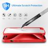 Coque pour iPhone 18 Pro, Protection Intégrale Avant et Arrière - Bordure Rouge